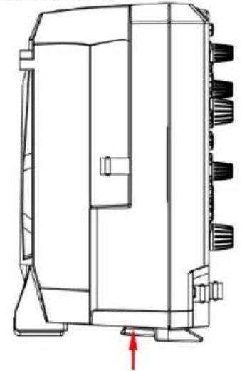 Rigol MSO5152-E - Einstellen der Aufstellfüße - 1