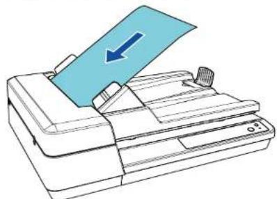 FUJITSU SP-1425 - Legen Sie das Reinigungspapier in den ADF-Papierschacht (Einzug) ein. - 1