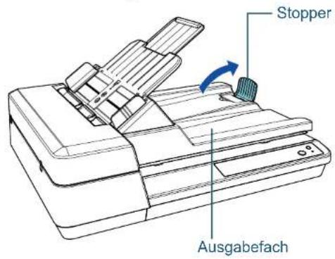 Stopper Ausgabefach