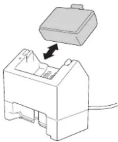 BROTHER RJ-3230BL - Den Akku mithilfe der Akku-Ladestation aufladen - 2