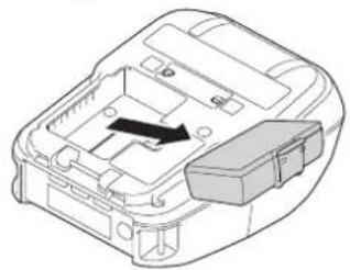 BROTHER RJ-3230BL - Akku einsetzen - 1