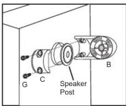 Vantage Point BKSP - Step 3a. Optional Speaker Post Style Mounting - 1