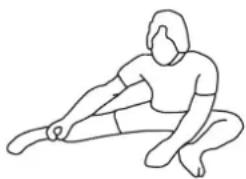 Stamina InMotion E1000 - Bent Over Leg Stretch - 1