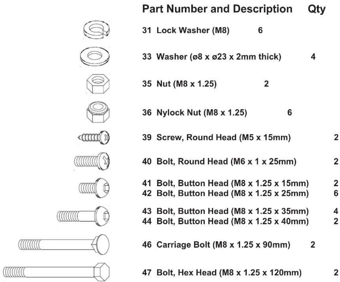 Stamina 1333 - HARDWARE IDENTIFICATION CHART - 4