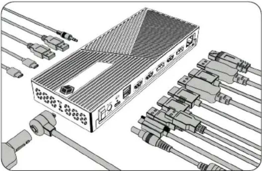 Icy Box IB-DK2246AC - Information about the attached USB Type-C® to Type-A adapter: - 1