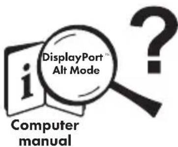 i DisplayPort™ Alt Mode ? Computer manual