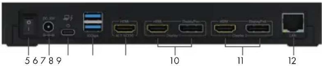 5 6 7 8 9 DC: 30V 30V 300bps HDMI 4.7 NODC HDMI Display Port HDMI Display Port LAM 10 11 12
