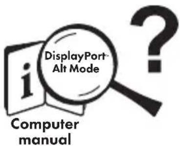 DisplayPort Alt Mode i Computer manual