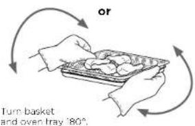 or Turn basket and oven tray '80°,
