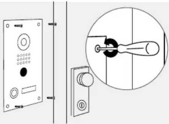 DoorBird D1101UV - DEMONTAGE DER BESTEHENDEN FRONTBLENDE - 1