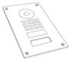 DoorBird D1101UV - KOMPONENTEN\* - 1