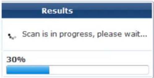 Results Scan is in progress, please wait... 30%