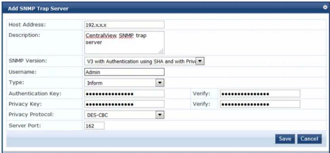 DELL W-ClearPass - Adding an SNMP Trap Server - 1