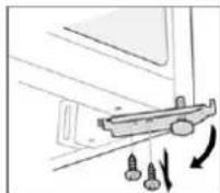 BOMANN VS 7350 - Replacing the door hinge - 2