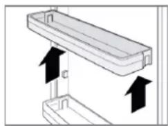 BOMANN VS 7350 - Removing / inserting the door racks - 1