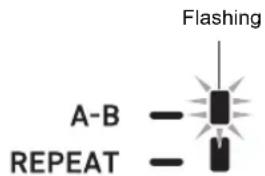 Flashing A-B — REPEAT —