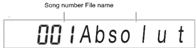 Song number File name 001 Absolut