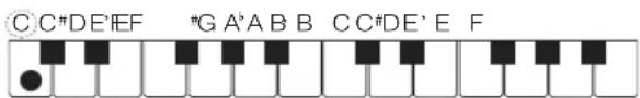 C C#DE'EF #G A'B B C C#DE' E F