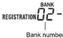 CASIO CT-X8000IN - Use 24 BANK to select the bank that contains the setup you want to recall. - 1