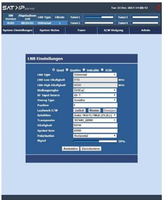MEGASAT MEG-4000 - System Settings - 2