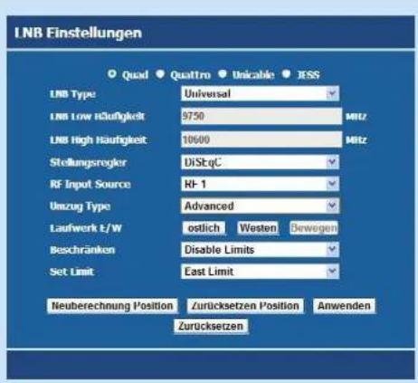 MEGASAT MEG-4000 - Systemeinstellungen - 5