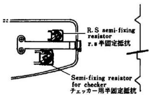 R.S semi-fixing resistor r.s 半固定抵抗 Semi-fixing resistor for checker チェッカー用半固定抵抗