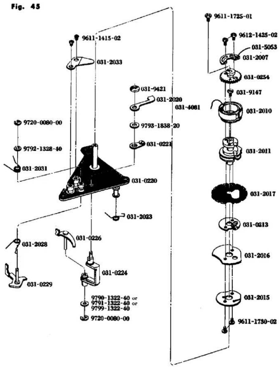 Fig. 45 9611-1415-02 031-2033 031-9421 031-2020 031-4081 9793-1838-20 031-0221 9720-0080-00 9792-1328-40 031-2031 031-0220 031-2023 031-2028 031-0226 031-0224 9790-1322-40 or 9791-1322-40 or 9799-1322-40 9720-0080-00 9611-1725-01 9612-1425-02 031-5053 031-2007 031-0254 031-9147 031-2010 031-2011 031-2017 031-0213 031-2016 031-2015 9611-1750-02