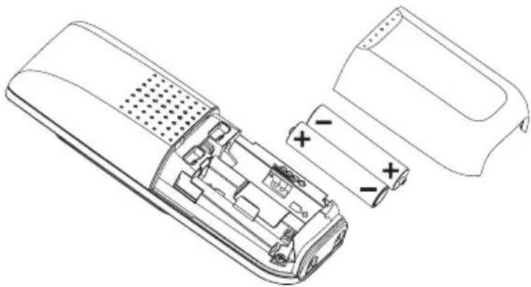 T-Mobile Sinus CA 11 - Einlegen der beiden Akkus (Polung beachten!) - 1