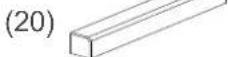 Hanseatic HEGS8260D - Parts for installation - 6