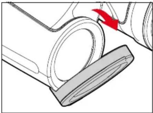 LEICA Geovid Pro 8x42 - ATTACHING THE PROTECTIVE LENS CAP - 1