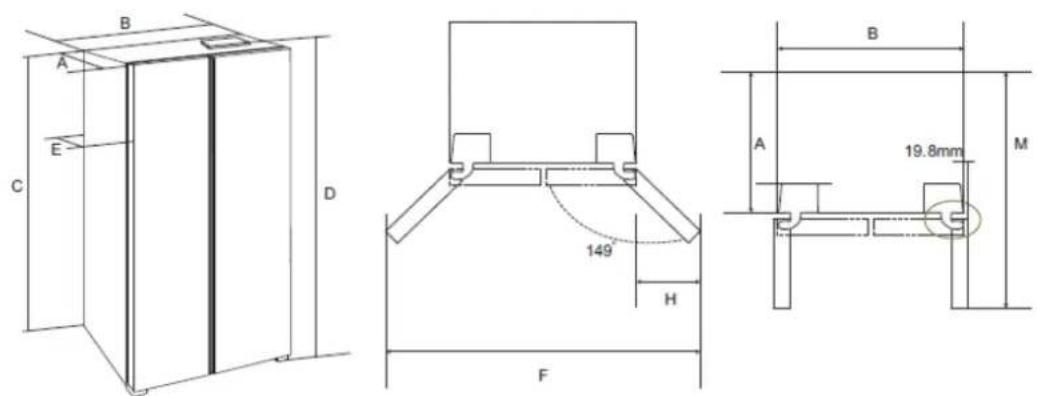 Jocel JSBS014627 - DIMENSIONES DE INSTALACIÓN - 1