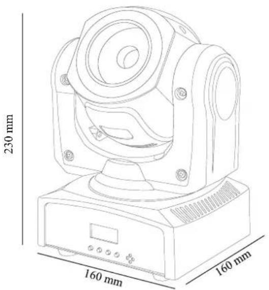 230 mm 160 mm 160 mm