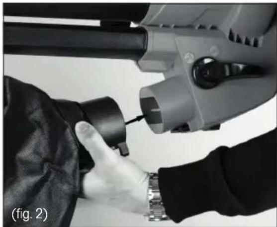 Fieldmann FZF 4008-E - Attaching the collection sack - 1