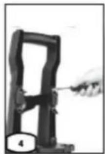 Fieldmann FDW 201650-E - Attaching the handle and hook to the hose - 3