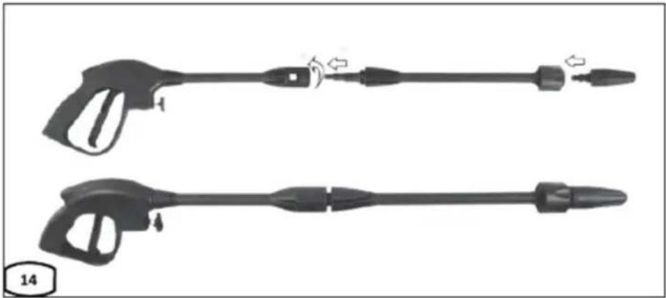 Fieldmann FDW 201650-E - Water gun assembly - 2