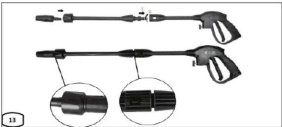 Fieldmann FDW 201650-E - Water gun assembly - 1