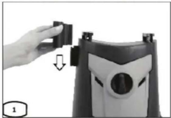 Fieldmann FDW 201650-E - Attaching the gun holder (No. 7) and accessories (fig. 1 below) - 1