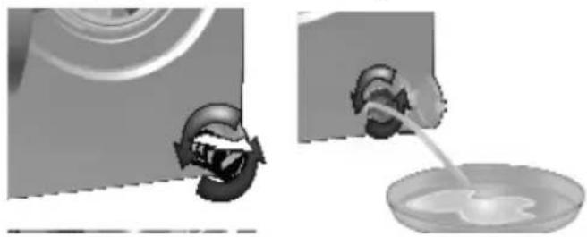 BEKO RSPE78612S - Discharging the water when the product has an emergency draining hose: - 1