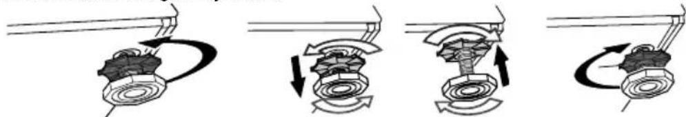 BEKO RSPE78612S - Adjusting the feet - 2