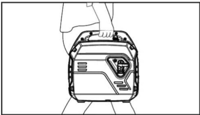Line drawing of a device casing with internal components, no text or symbols present