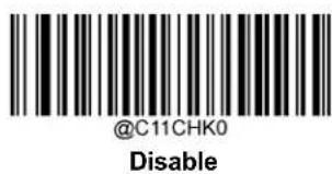 @C11CHK0 Disable