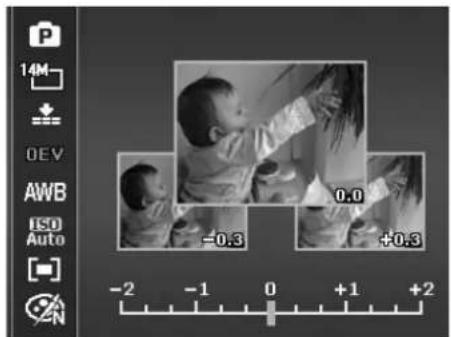 14M OEV AWB ISO Auto -0.3 0.0 +0.3 -2 -1 0 +1 +2
