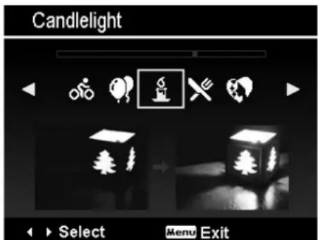 Candlelight Select Menu Exit