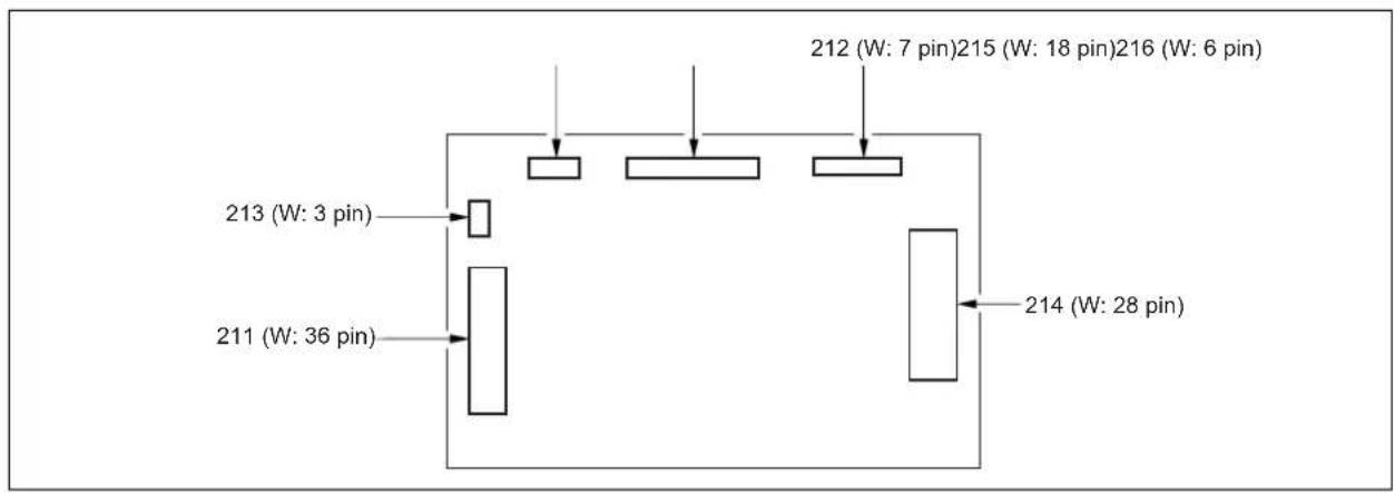 KONICA MINOLTA 7222 - DF-318/320 Connector Layout Drawing - 1