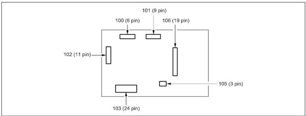 KONICA MINOLTA 7222 - DB-411 Connector Layout Drawing - 1