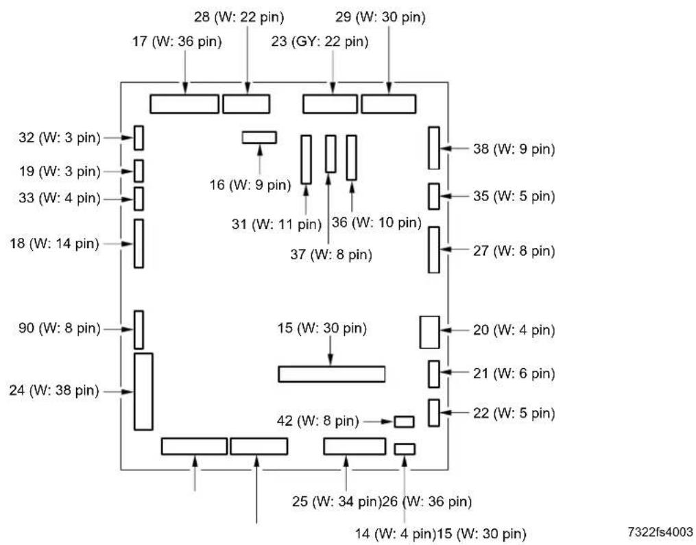 KONICA MINOLTA 7222 - Main Body Connector Layout Drawing - 3