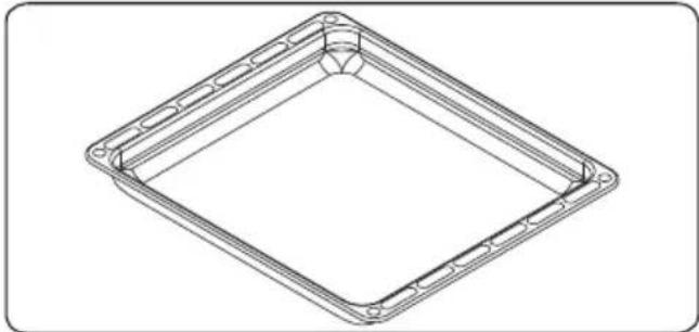 ASPES AHM10700DCN - La bandeja honda (AHM10700DCB - AHM10700DCN) - 1