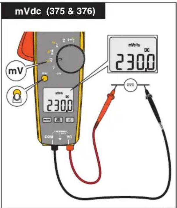 mVdc (375 & 376) mV min in DC 230.0 COM VN mVolts DC 230.0