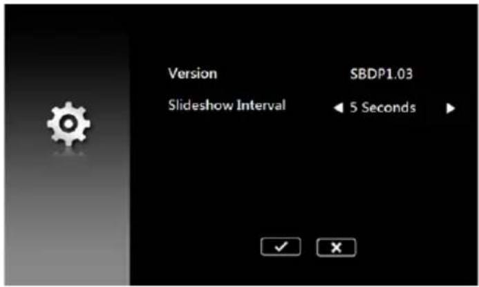 Version SBDP1.03 Slideshow Interval 5 Seconds ✓ ×