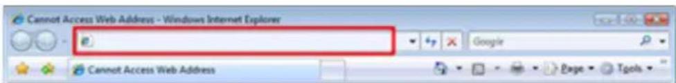 Cannot Access Web Address - Windows Internet Explorer Google Cannot Access Web Address